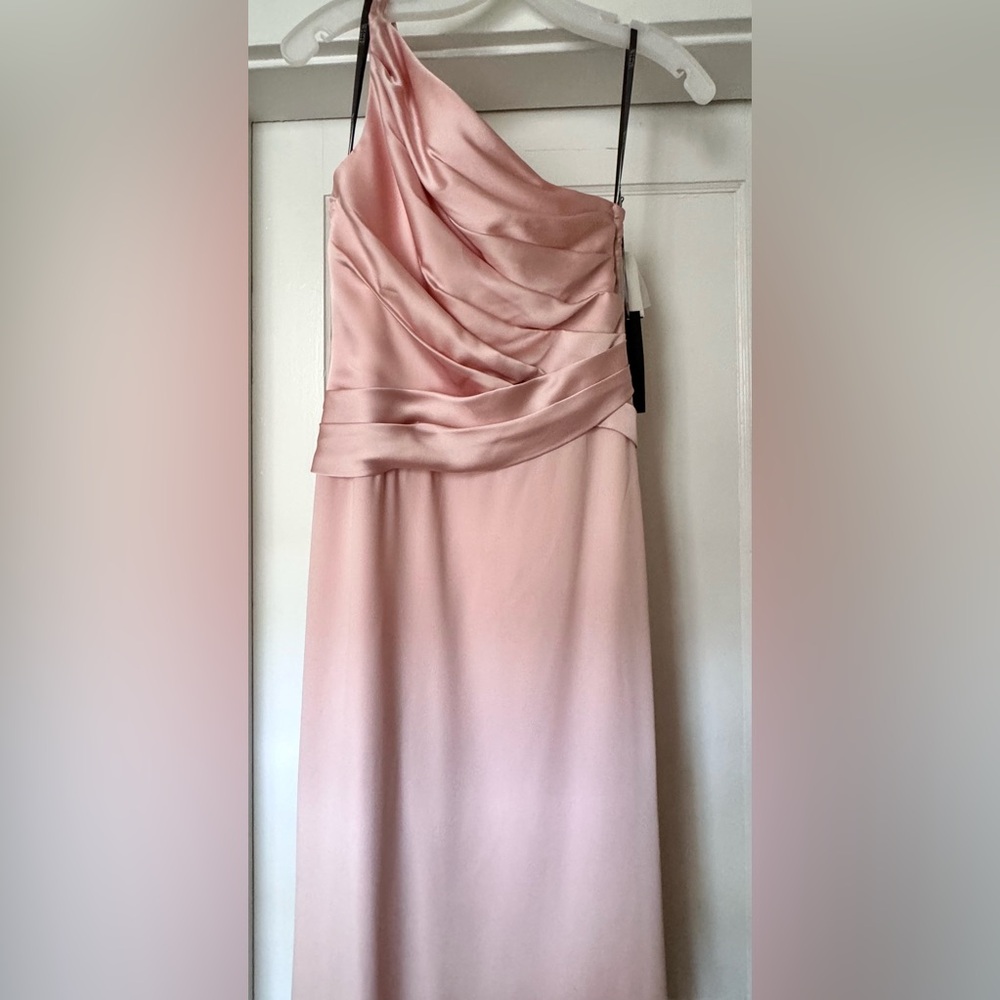 Vera Wang One Shoulder Dress NWT | Color: Blush | Size: 0